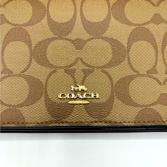 Foldover Clutch Crossbody In Signature Canvas and leather - Picture 7 of 16